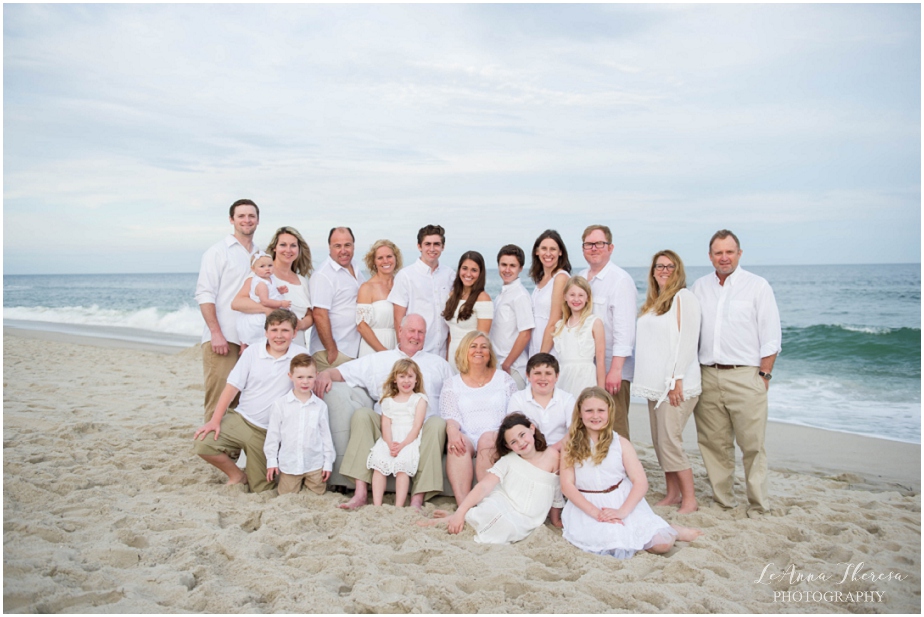 lbi large family on beach