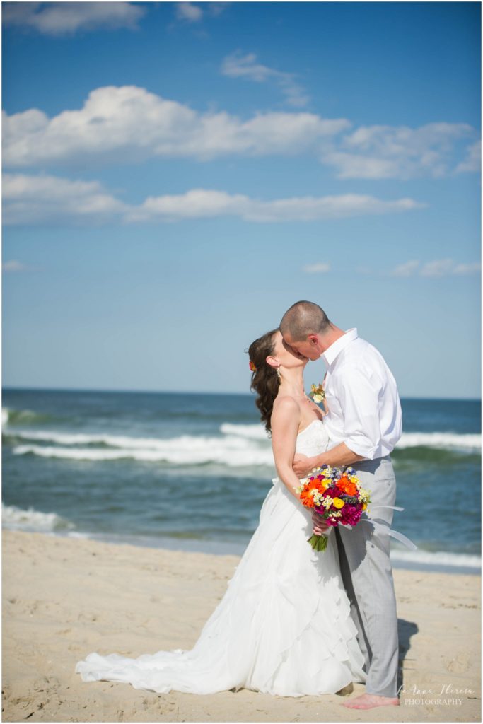 New Jersey Beach Wedding Couple