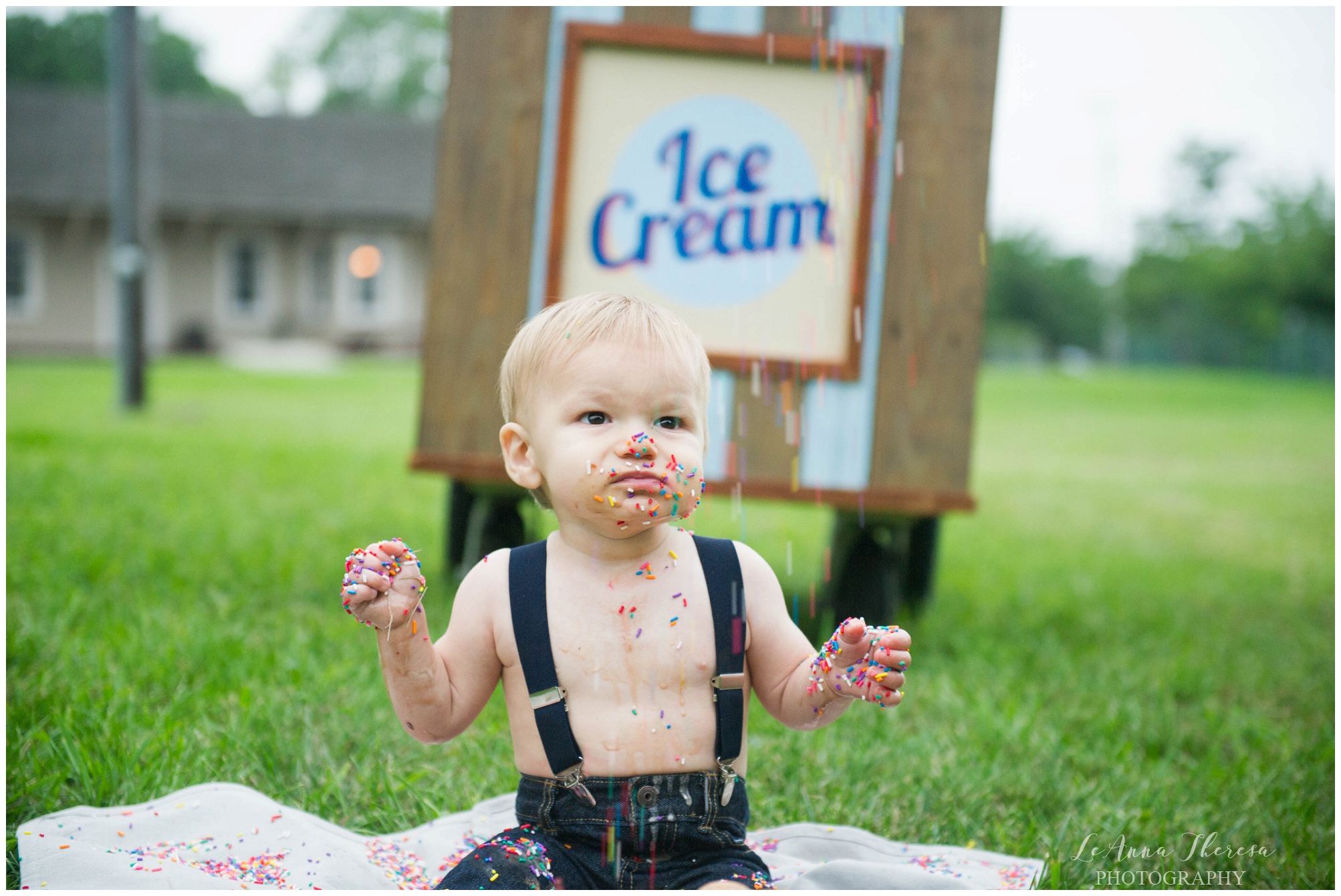 Rustic Drift Rentals and Let It Be Lovely Events first birthday session