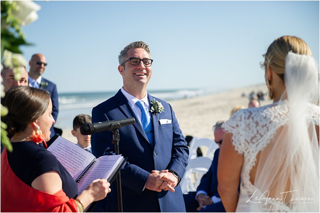 Long Beach Island Arts Foundation wedding at beach 