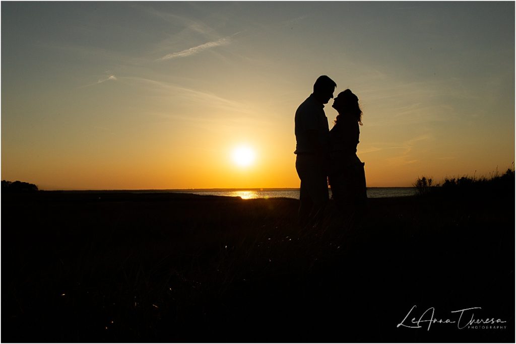 Long Beach island sunset couples photos 