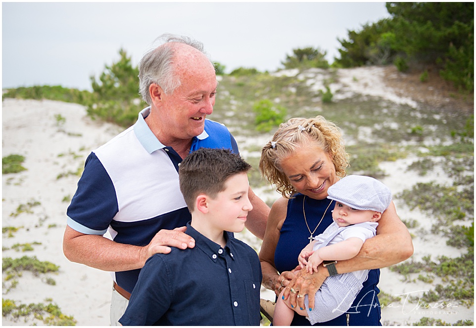 Beach Haven family photos  with grandparents